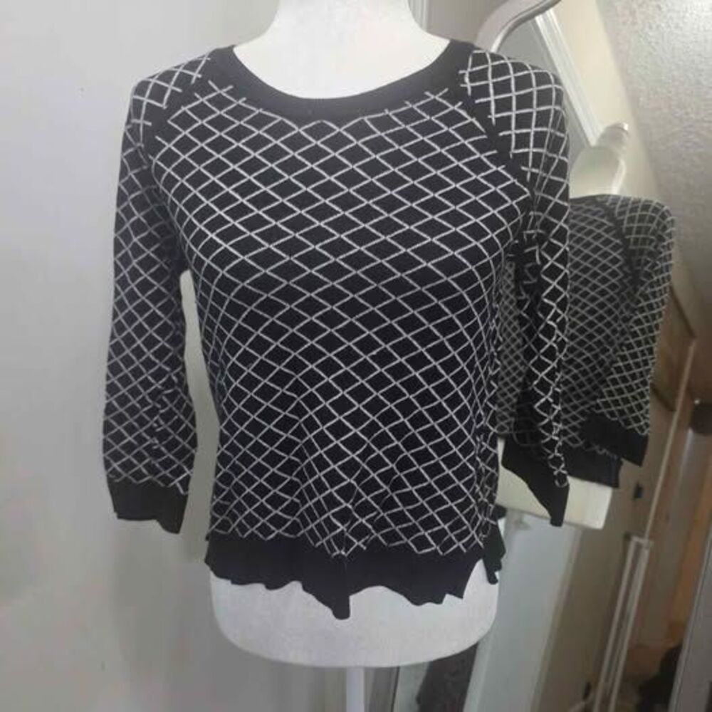 Philosophy Republic Clothing Diamond Pattern Sweater Size M